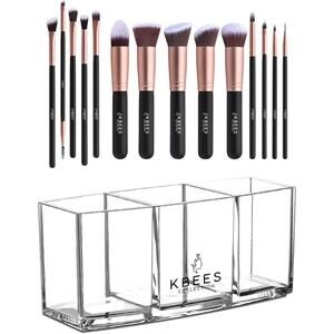 Makeup Organizer Set with 14 Makeup Brushes